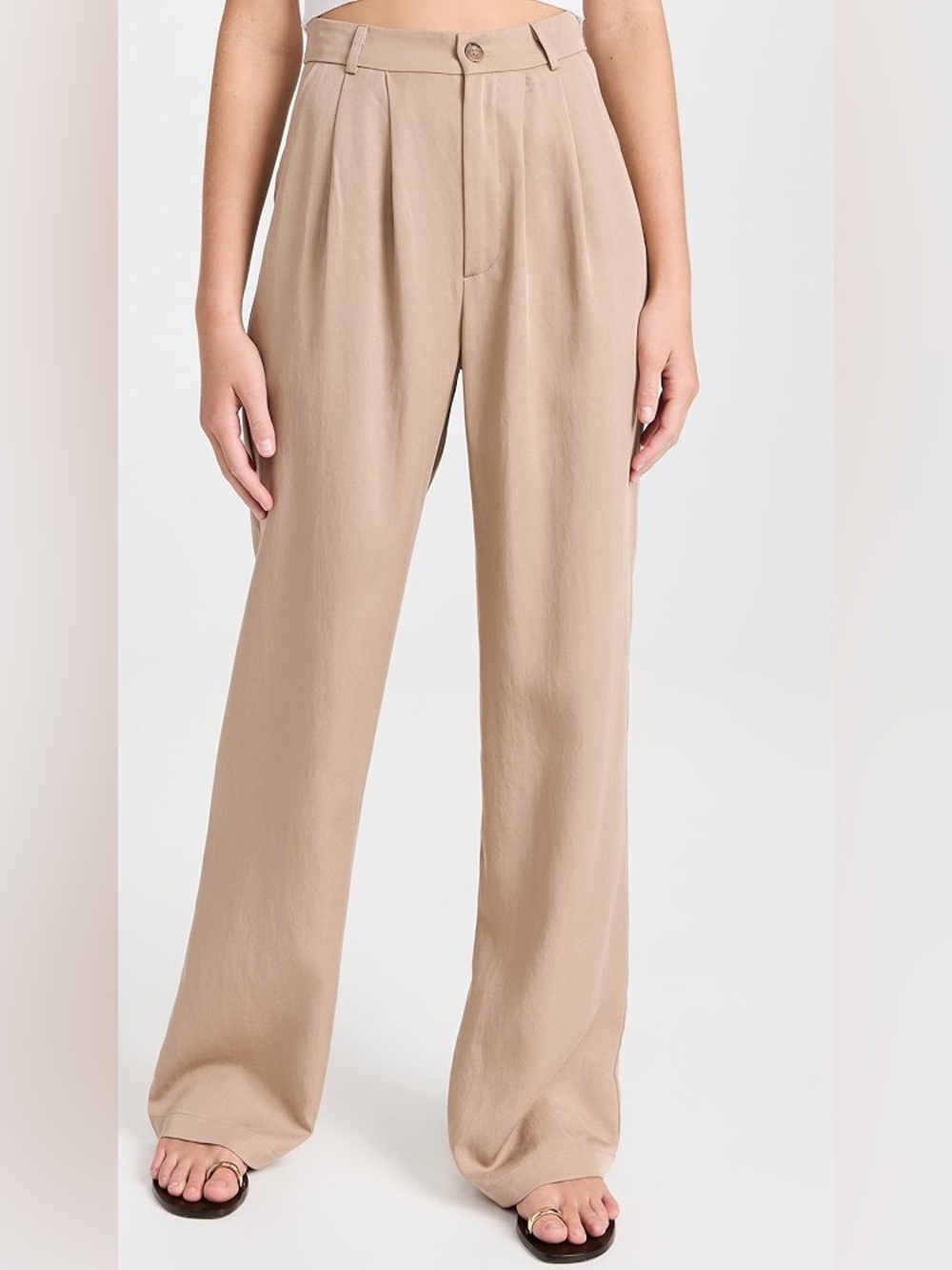 Reformation Tan Mason Pant